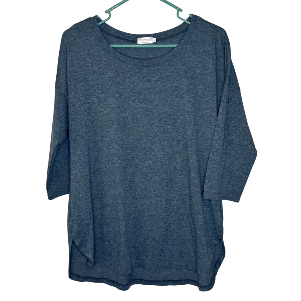 3/$20 Sherosa Teal 3/4 Sleeve Shirt